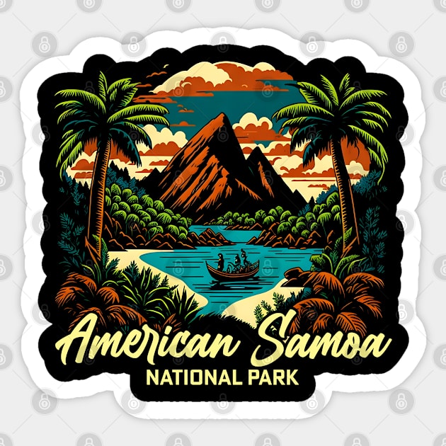 American Samoa National Park (American Samoa) Sticker by T-shirt US